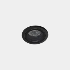LEDS-C4 Foco empotrable para exteriores Eko, negro, Ø 7,5 cm, aluminio