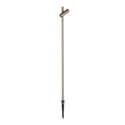 LEDS-C4 Foco LED con pica Juncus 1, marrón, 2.700 K