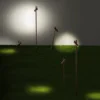 LEDS-C4 Juncus Foco LED con pica, marrón, 3.000 K