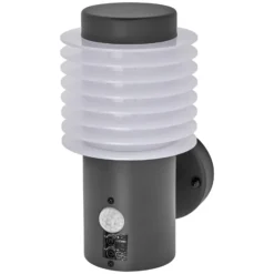 LEDVANCE Aplique de pared LED Endura Style Rondo gris oscuro Sensor