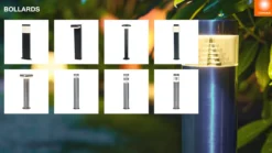 LEDVANCE Bolardo luminoso LED Endura Hybrid Mari, acero inoxidable
