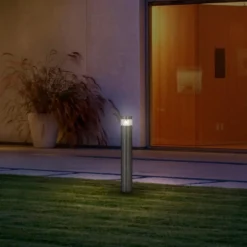 LEDVANCE Bolardo luminoso LED Endura Hybrid Orion, acero inoxidable