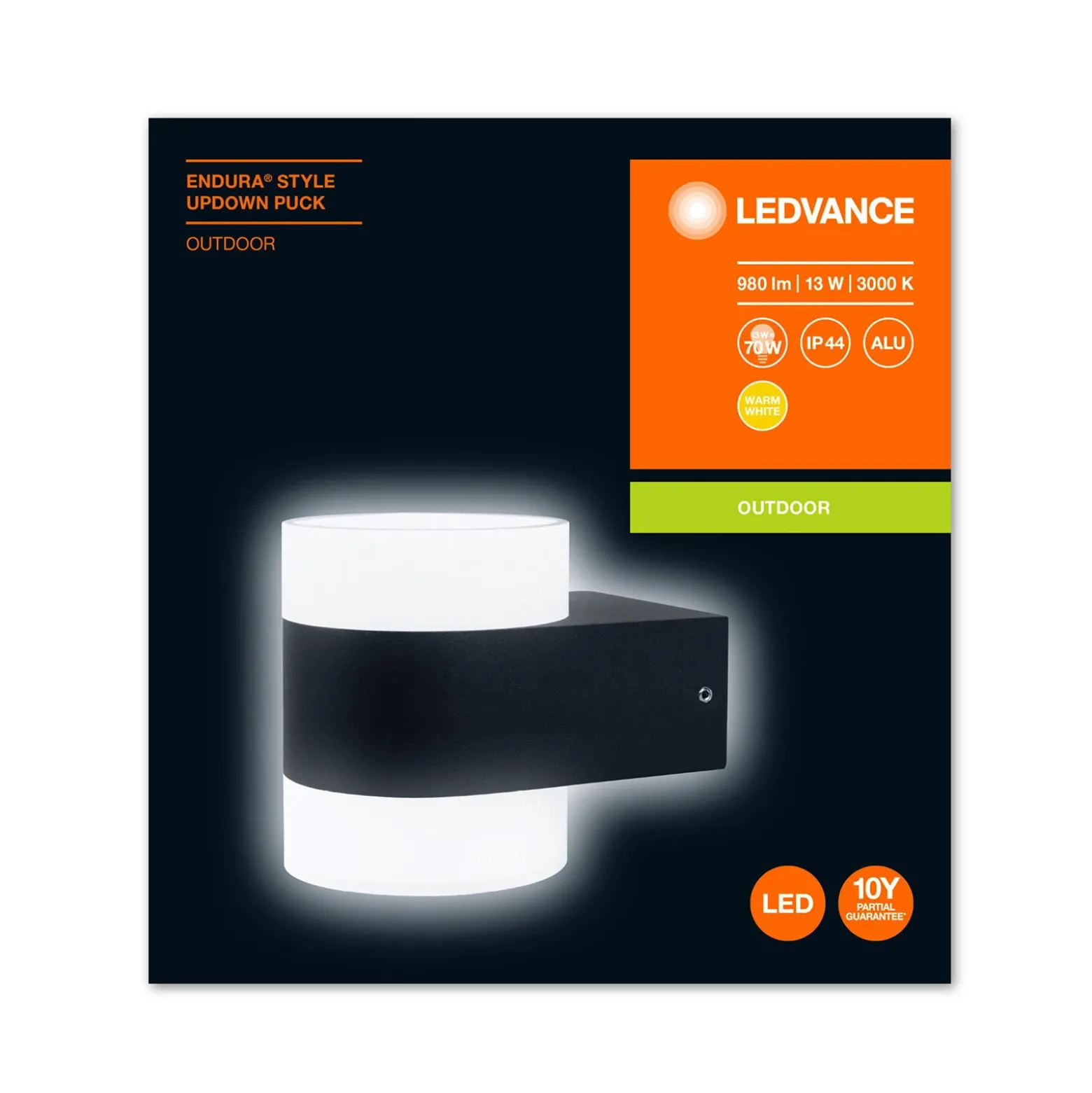 LEDVANCE Endura Style UpDown Puck aplique exterior