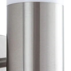 Lindby Aplique de exterior Kristof, acero inoxidable, 33 cm de alto, E27