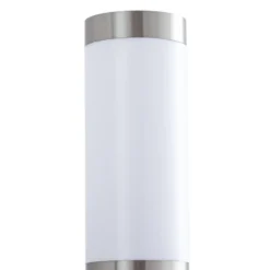 Lindby Aplique de exterior Kristof, acero inoxidable, 33 cm de alto, E27