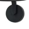 Lindby Aplique de pared LED Capelo, negro, metal, Ø20cm
