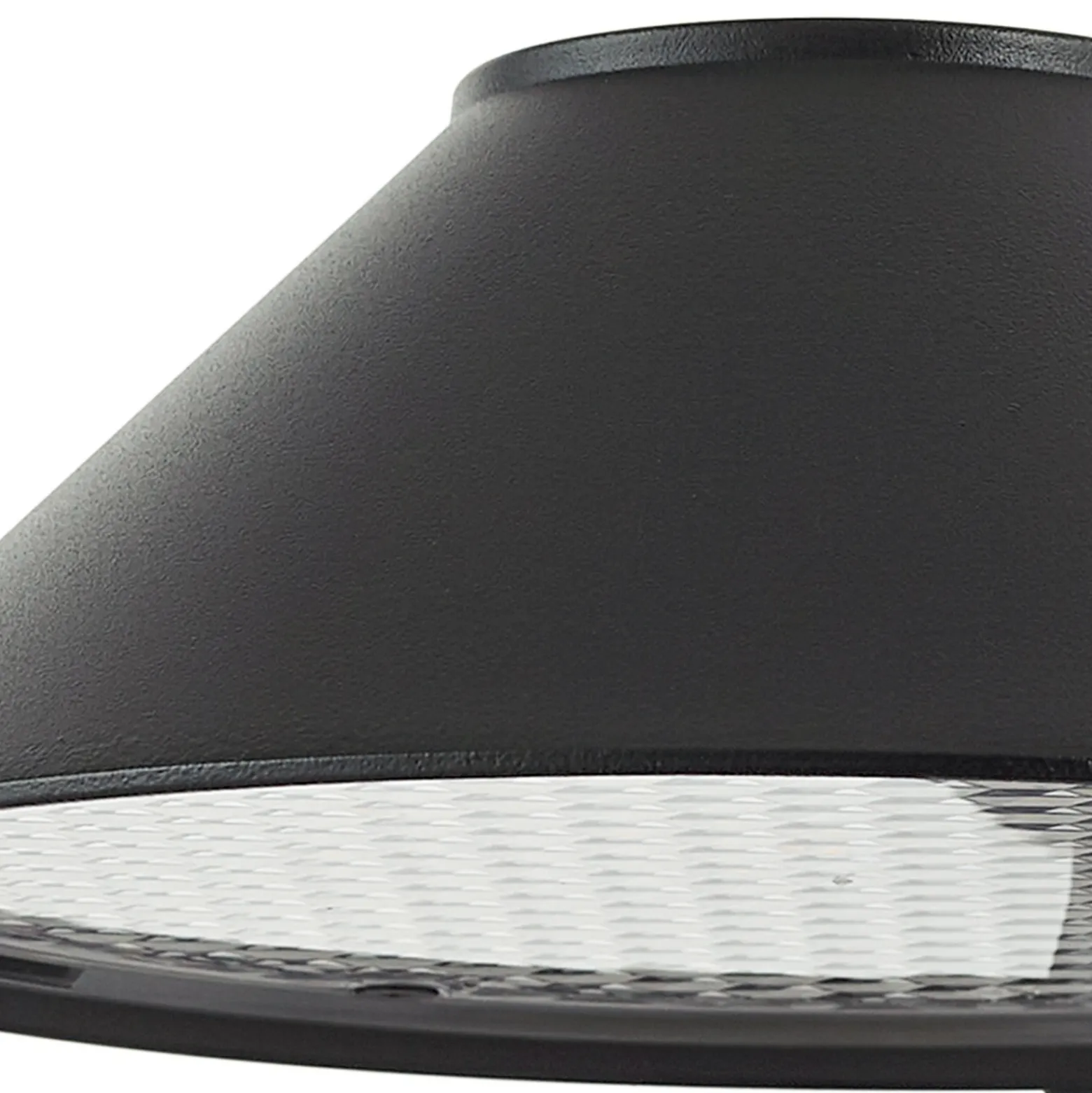 Lindby Aplique de pared LED Capelo, negro, metal, Ø20cm