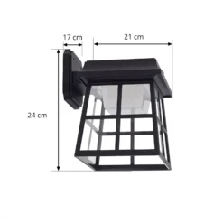 Lindby aplique de pared LED Latarka, altura 24 cm, sensor