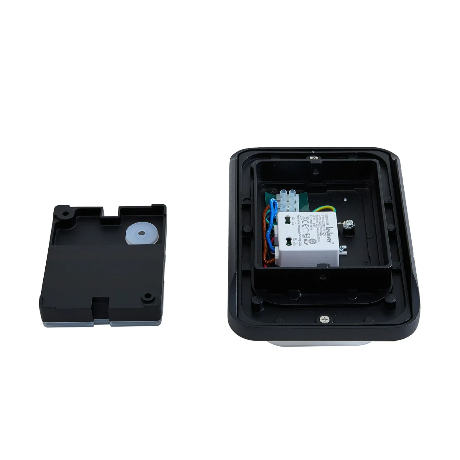 Lindby aplique LED para exterior Sibara, antracita, angular, IP54