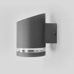 Lindby Aplique LED para exterior Melinda, 9 cm, acero inoxidable