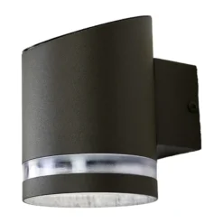 Lindby Aplique LED para exterior Melinda, 9 cm, acero inoxidable