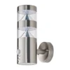 Lindby Aplique LED para exterior Lanea, 22 cm, acero inoxidable, sensor