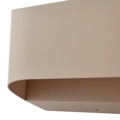 Lindby aplique LED para exterior Lenore, beige, metal, 36,5 cm