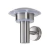 Lindby Aplique LED para exterior Lillie, altura 19 cm, acero inoxidable