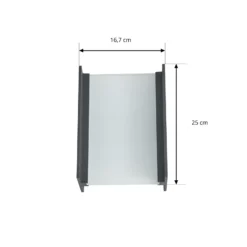 Lindby Aplique LED para exterior Selqa, número de casa, antracita, IP65