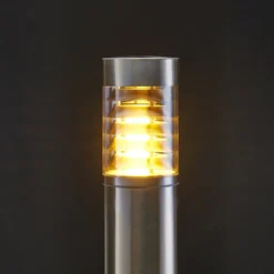 Lindby Bolardo luminoso Enja, 100 cm, acero inoxidable, IP44, E27