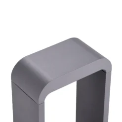 Lindby, bolardo luminoso LED Darko, 80 cm, gris, metal, IP54