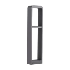 Lindby, bolardo luminoso LED Darko, 80 cm, gris, metal, IP54