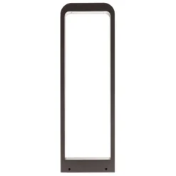 Lindby, bolardo luminoso LED Emima, 60 cm, antracita, aluminio