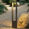 Lindby, bolardo luminoso LED Lonete, altura 65 cm, antracita, IP65