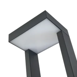 Lindby, bolardo luminoso LED Lonete, altura 65 cm, antracita, IP65