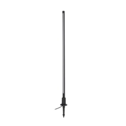 Lindby Bolardo luminoso LED Neano, 120 cm, negro, metal, IP65