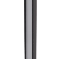 Lindby Bolardo luminoso LED Neano, 120 cm, negro, metal, IP65