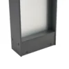 Lindby Bolardo luminoso LED Selqa, número de casa, antracita, IP65