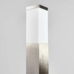 Lindby Bolardo luminoso Lorian, 100 cm, acero inoxidable, IP44, E27