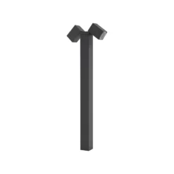 Lindby Bolardo luminoso Othil, 2 luces, 80 cm, antracita, metal
