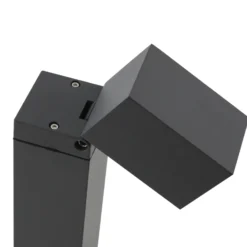 Lindby bolardo luminoso Othil, 80 cm de altura, antracita, metal