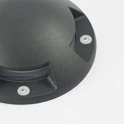 Lindby foco LED de suelo Huban, 15 cm, 4 luces, antracita