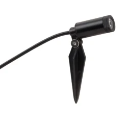 Lindby Heath lámpara LED con pica, 4 ud, negro