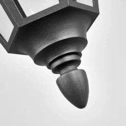Lindby lámpara colgante exterior Edana, 40 cm, antracita, E27, IP44