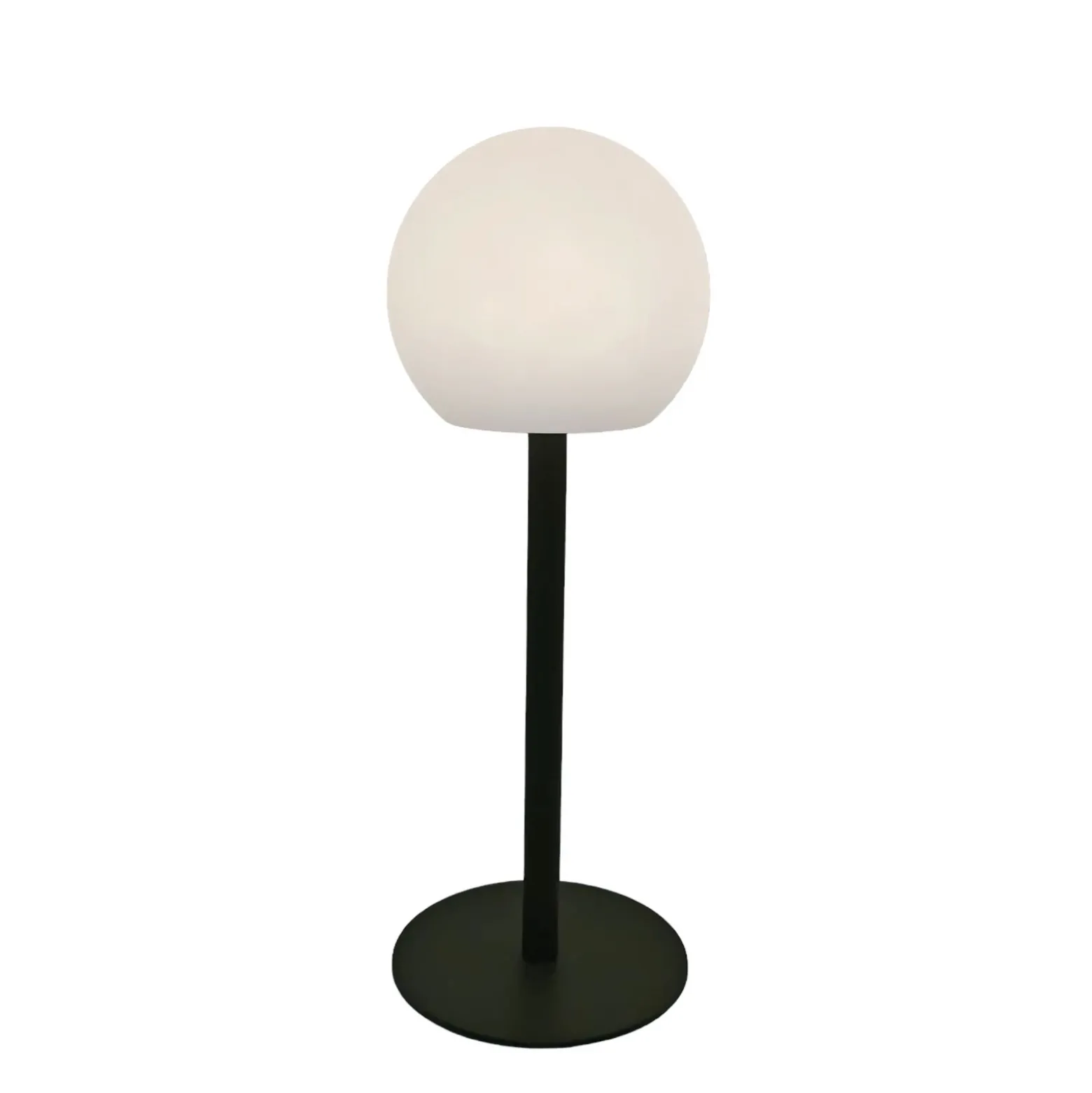 Lindby lámpara de mesa LED Eleia, verde, metal, batería recargable