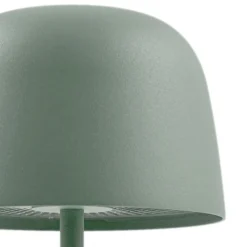 Lindby Lámpara de mesa LED recargable Arietty, verde, atenuable, IP65