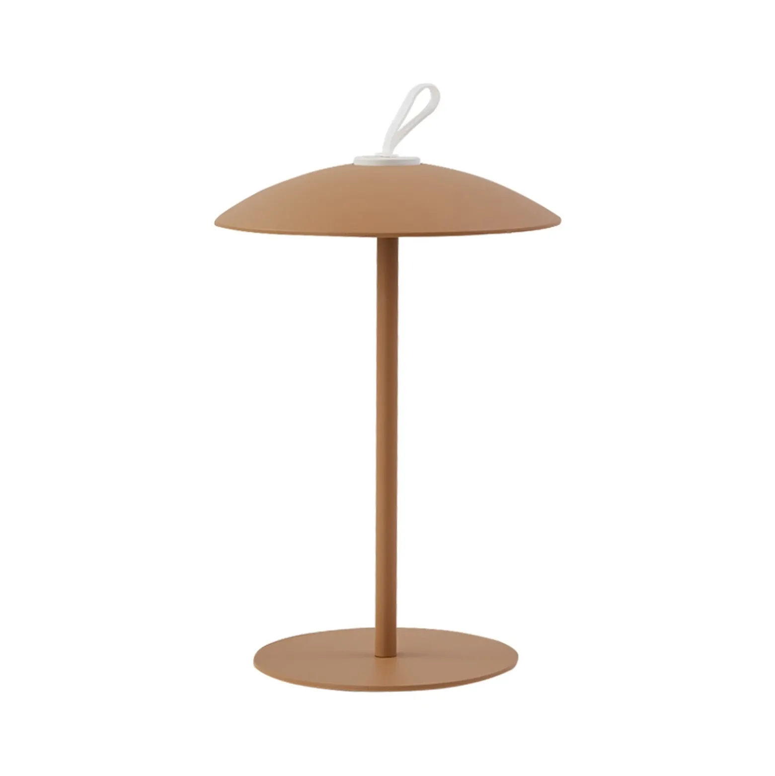 Lindby Lámpara de mesa LED recargable Kanani, marrón, atenuable