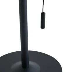 Lindby Lámpara de mesa LED solar Hilario, negra, hierro, batería recargable