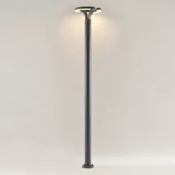 Lindby lámpara exterior LED Keily, circular, antracita, metal