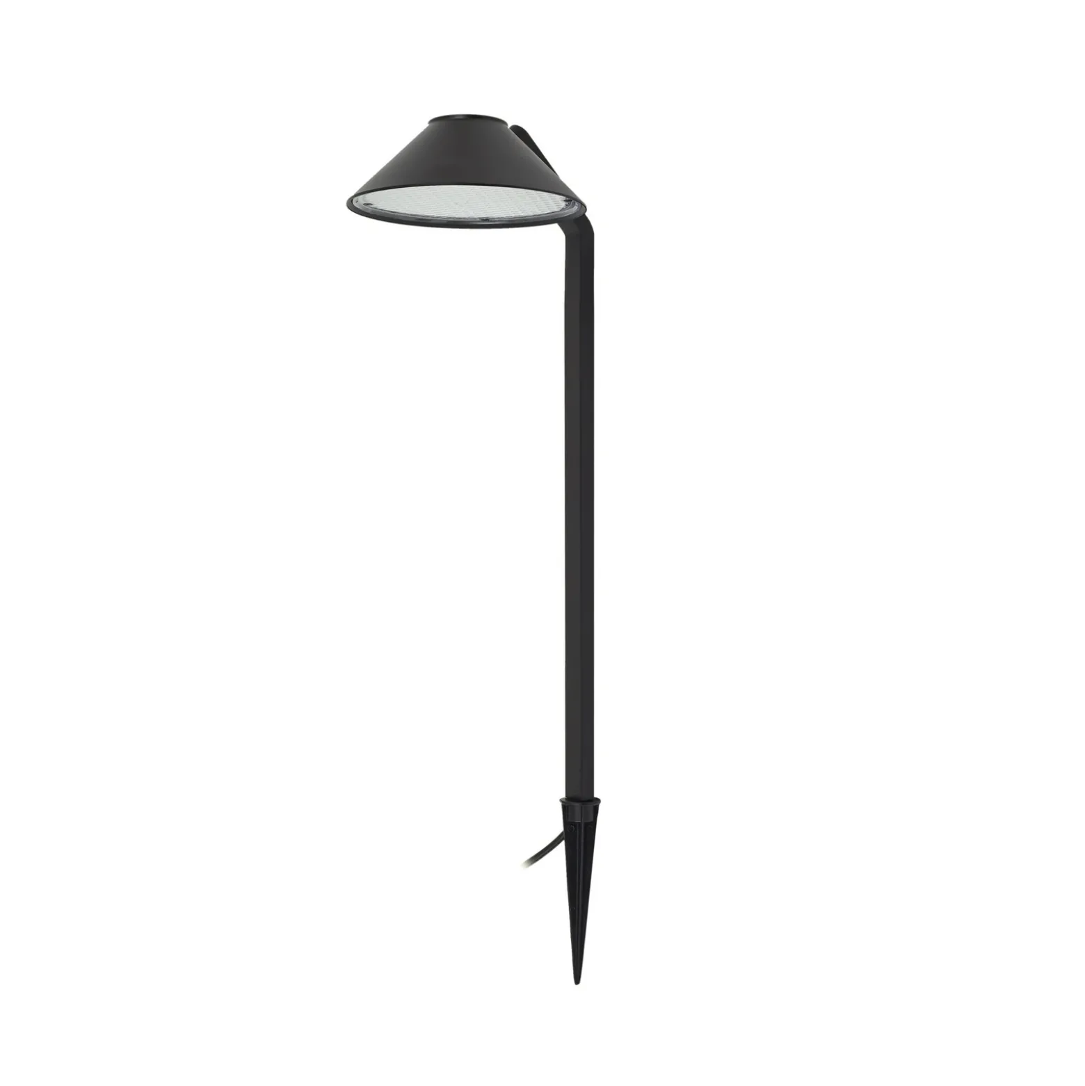 Lindby Lámpara LED con pica Capelo, negro, metal, 77 cm