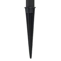 Lindby Lámpara LED con pica Capelo, negro, metal, 77 cm