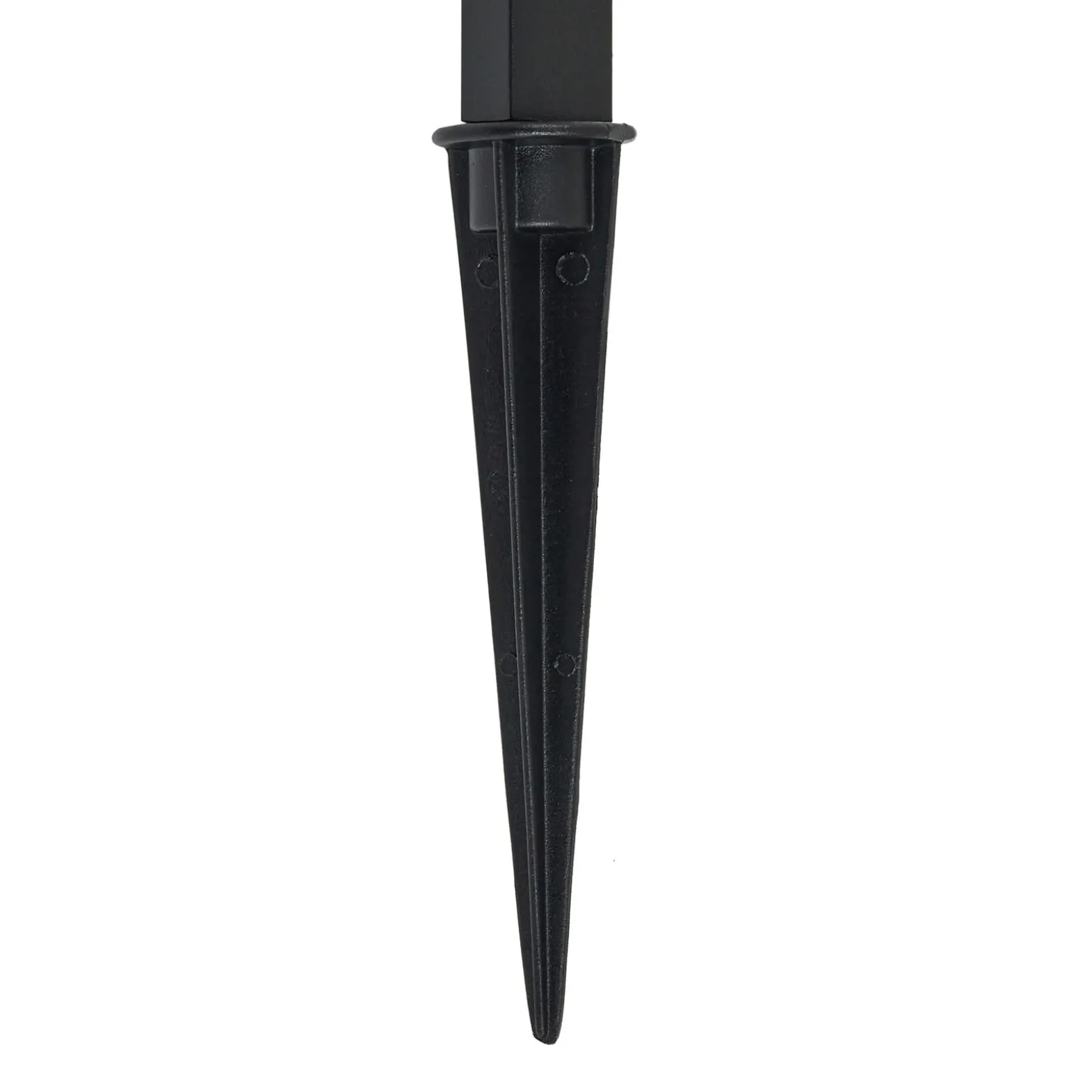 Lindby Lámpara LED con pica Capelo, negro, metal, 77 cm