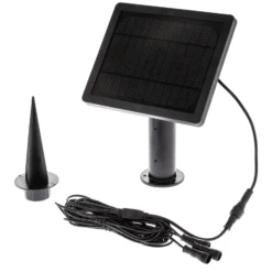 Lindby Lámpara LED con pica Malida, juego de 3, negra