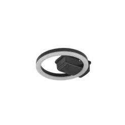 Lindby Lámpara LED de techo para exterior Finian, Ø 22 cm, CCT, atenuable
