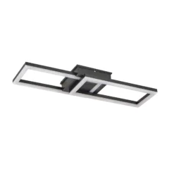Lindby Lámpara LED de techo para exterior Finian, 64 cm x 21 cm, CCT atenuable