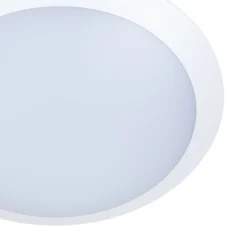 Lindby Lámpara LED de techo para exterior Naira, blanca, sensor, 30 cm, IP65