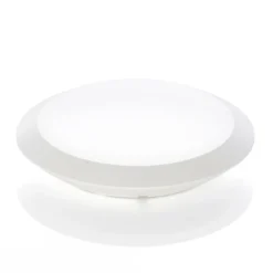 Lindby Lámpara LED de techo para exterior Naira, blanca, sensor, 30 cm, IP65