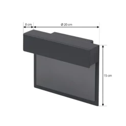 Lindby Lámpara LED para número de casa Antal, antracita, aluminio