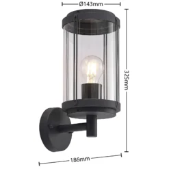 Lindby Ojali aplique de exterior, farol