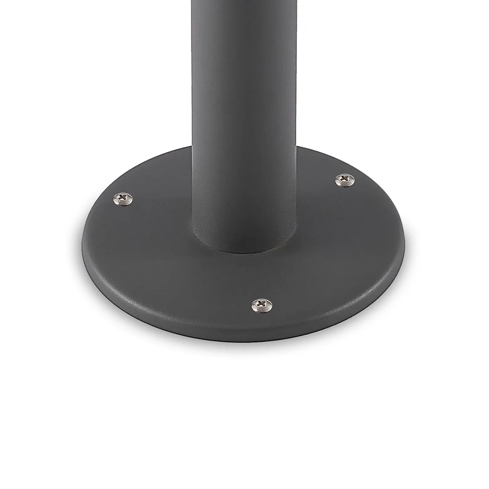 Lindby Ojali bolardo luminoso, redondo, gris oscuro